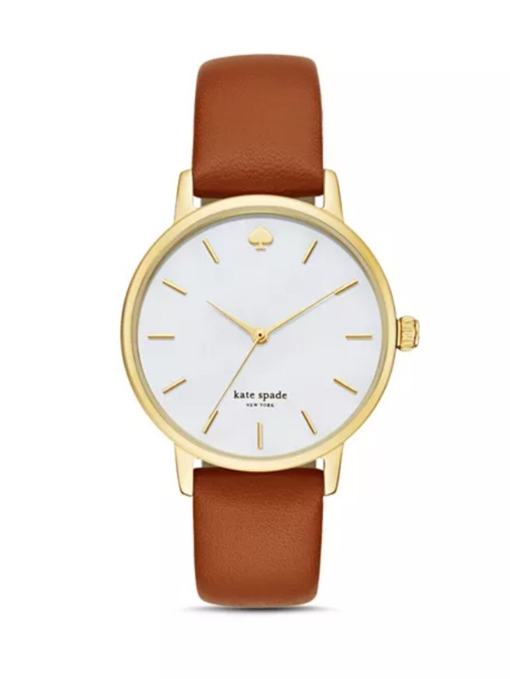 Kate Spade New York Metro Luggage Leather Watch Womens Needs Battery Comes w box